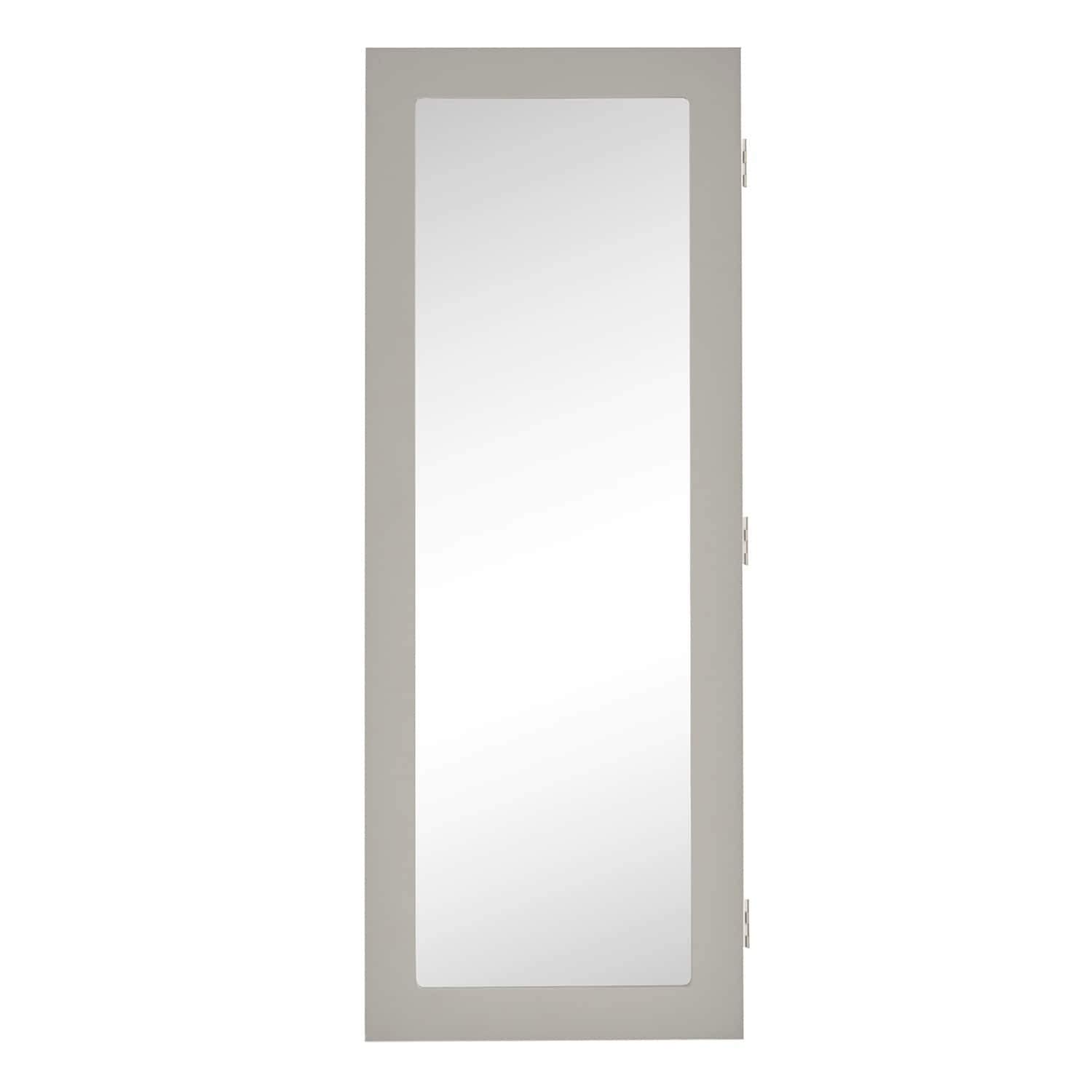 Wall-Mounted Ironing Board with Storage | Space Saving Folding Design | Gray, White & Wood Finish | Perfect for Small Apartments, Laundry Rooms & Closets