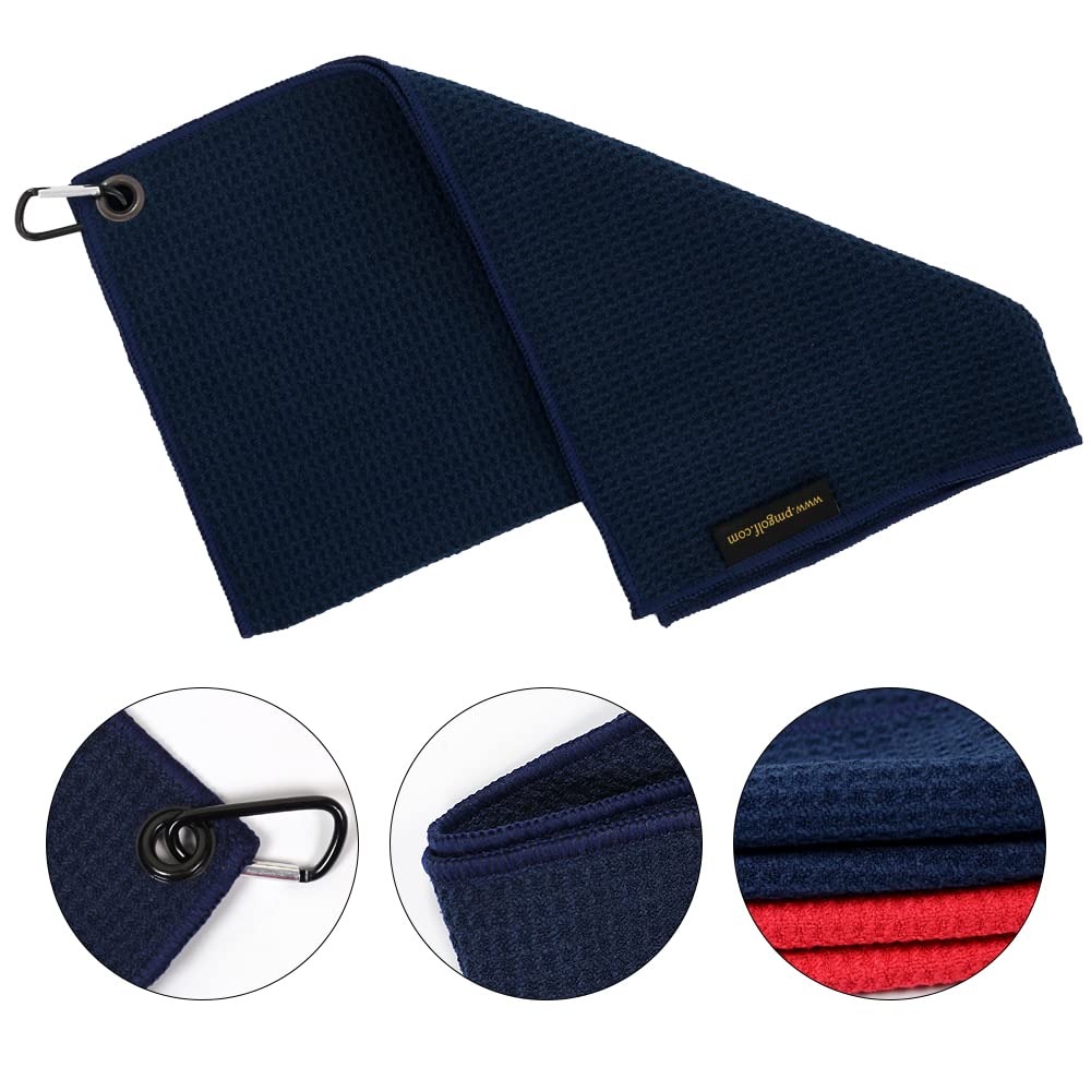Myartte 2-Pack Premium Microfiber Golf Towels - 16