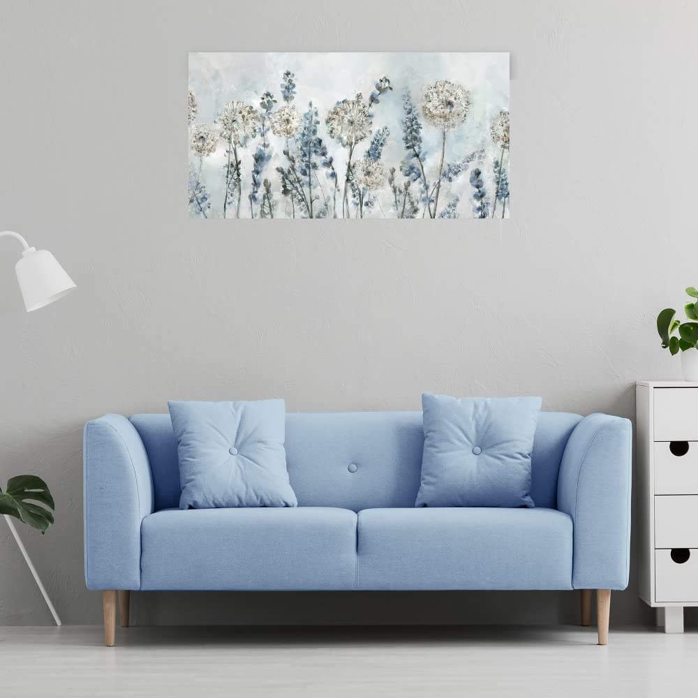 Fine Art Canvas Garden Heights IV Wall Decor - Hand Painted Canvas Print for Living Room, Bedroom, Bathroom, Kitchen, Office - Ready to Hang 50x26 Inches - Perfect for Home Decor & Gift Giving