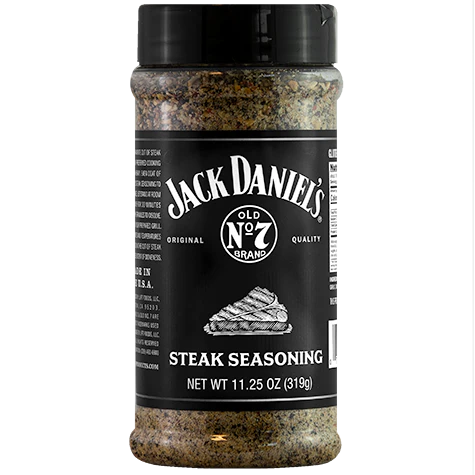 Jack Daniel's Whiskey Steak Rub - Premium BBQ Seasoning for Grilled Ribs, Steak & Meat - Perfect for Backyard Cookouts & Outdoor Grilling