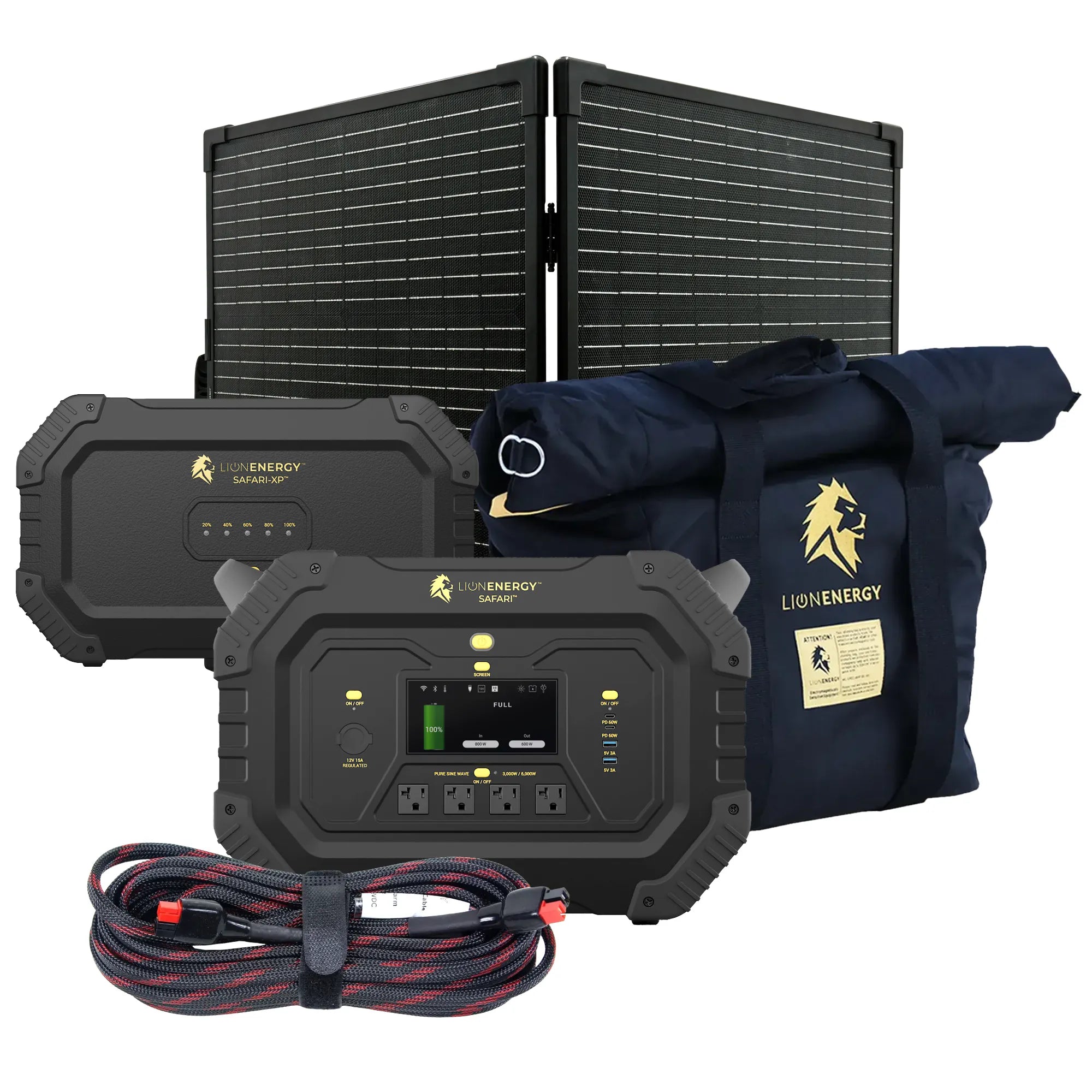 Safari+XP 3000W Portable Power Station with 4300Wh LiFePO4 Battery - Solar Generator for Camping, RV, Emergency Backup & Outdoor Adventures