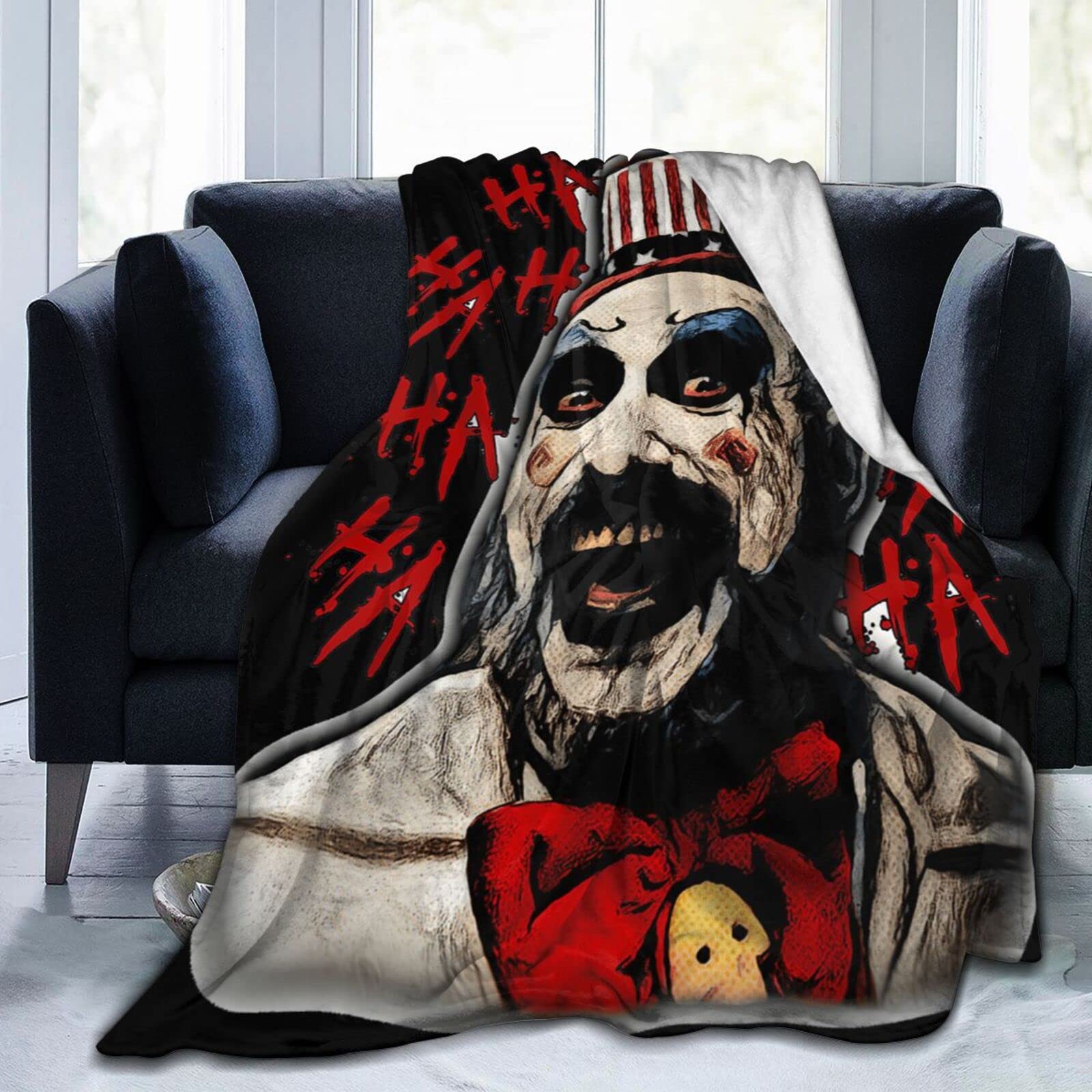 Captain and Spaulding Novelty Flannel Plush Throw Blanket 60