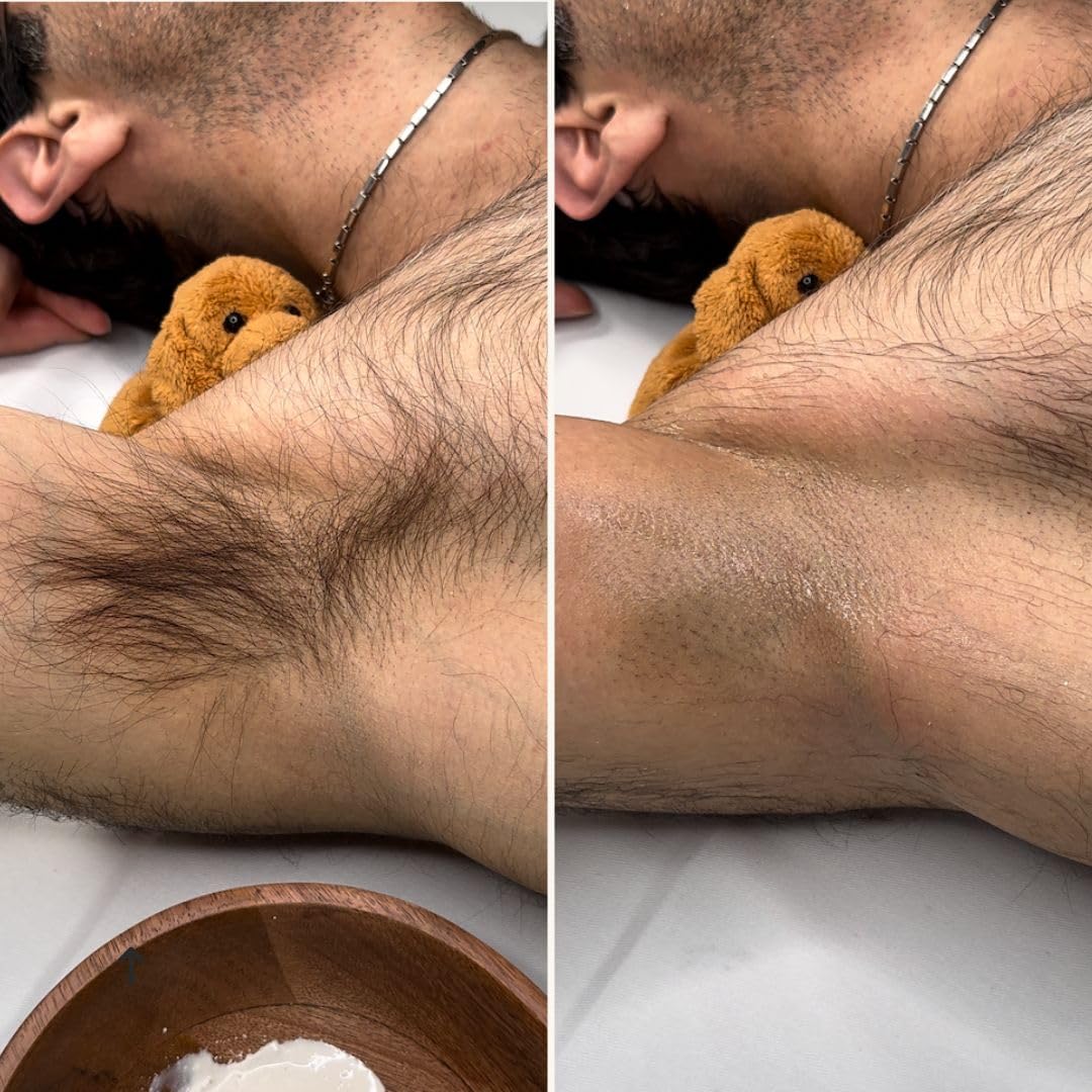 Best Hair Slayer Body Hair Removal Powder for Women & Men - Razor & Wax Free Depilatory for Normal Skin - Long Lasting Smoothness - Perfect for Bikini Line, Legs & Underarms
