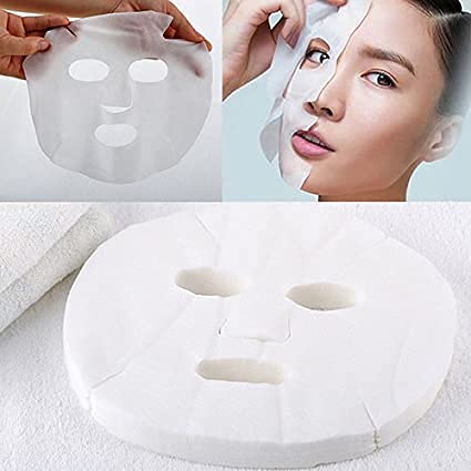 50Pcs Disposable Facial Mask Sheets - Thin Plastic Face Masks for Skin Care & Moisture Retention | DIY Clear Face Mask Paper for Spa, Beauty & Home Skincare Routine | Perfect for Hydration, Relaxation & Self-Care Days