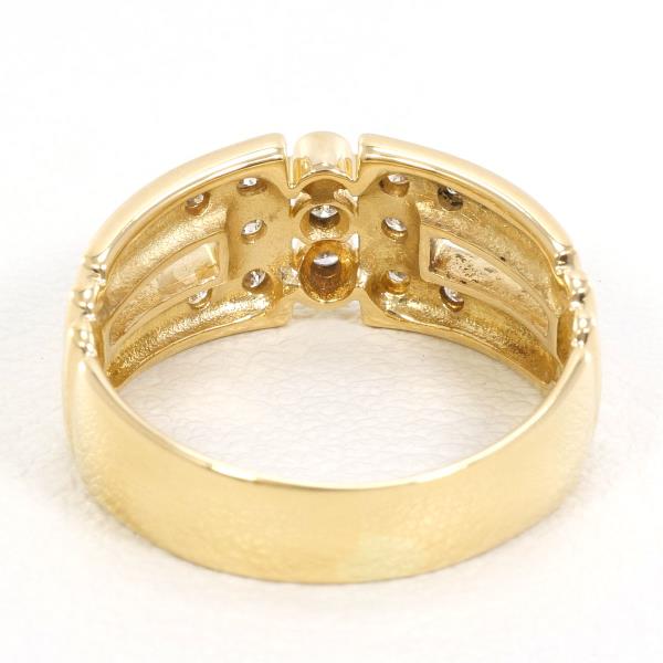 18K Yellow Gold Diamond Ring for Women - Elegant Solitaire Engagement & Wedding Band - Perfect for Proposals, Anniversaries, and Special Occasions