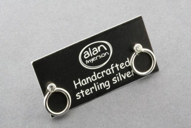 Diamond Ring Earrings - Elegant 14K Gold Hoop Earrings for Women, Perfect for Weddings, Parties & Everyday Wear