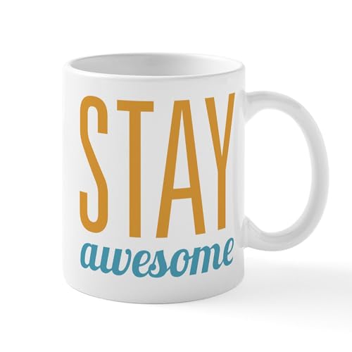 White - Stay Awesome Mug