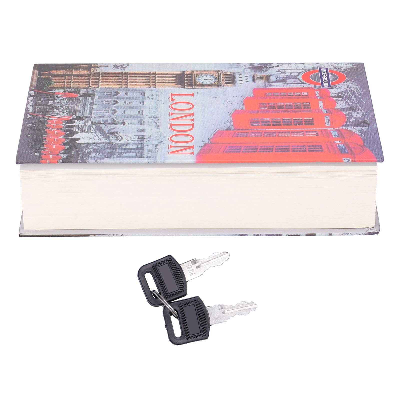 Simulation Book Safe Box - Hidden Security Locking Cash Storage with Keys | Discreet Money Hiding for Home, Office & Travel