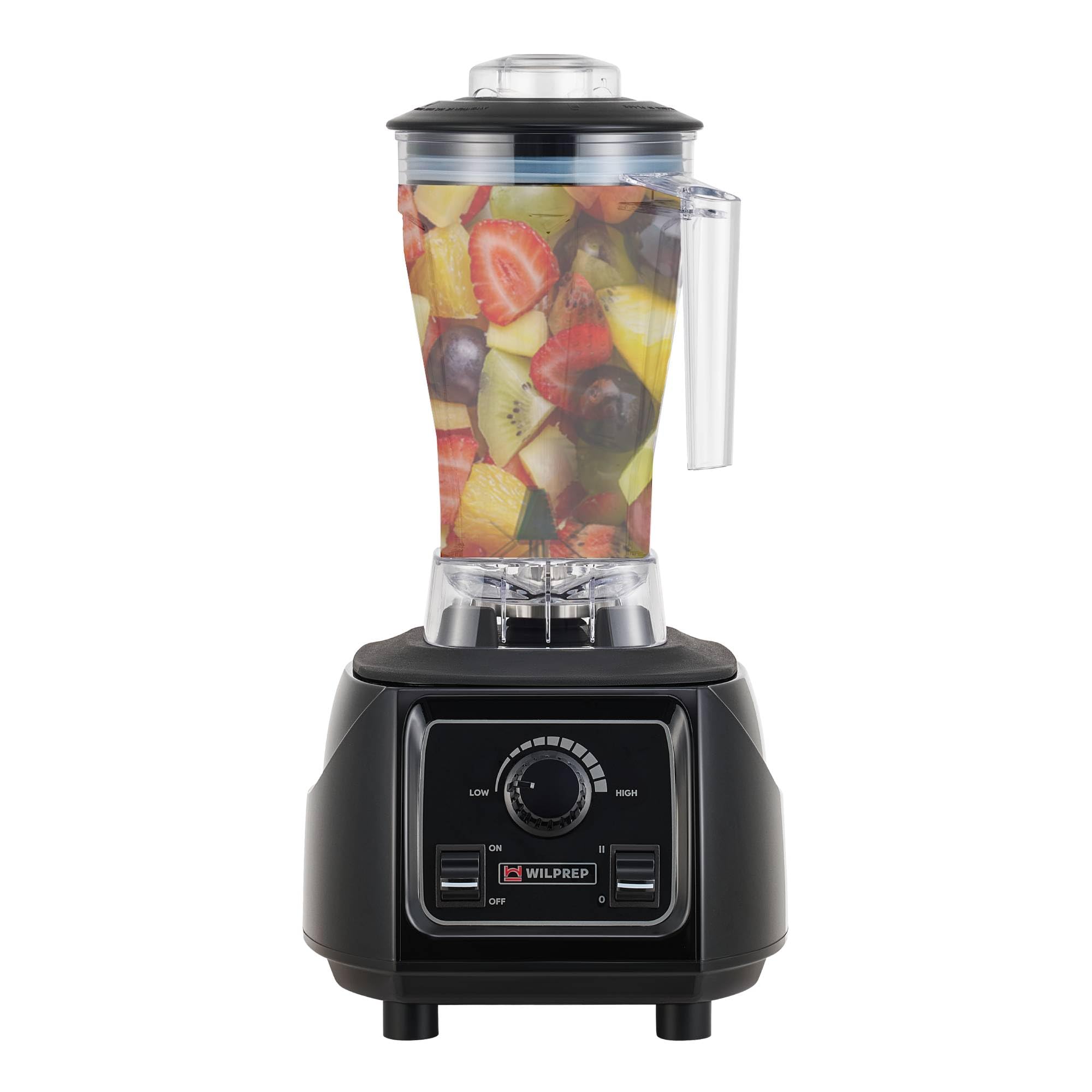 **2 HP Commercial Blender - Stepless Speed Control & Toggle Switch - 64 fl oz BPA-Free Tritan Jar - Perfect for Smoothies, Shakes & Frozen Drinks - Black - ETL & NSF Certified - Ideal for Restaurants, Cafes & Juice Bars**