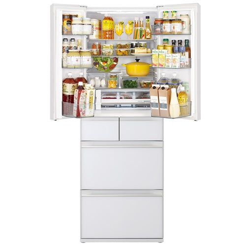 Hitachi R-HW540WS XN/XW/XK 540L Multi-Door Refrigerator - Energy Efficient Large Capacity Fridge for Home, Kitchen, Restaurant & Office Use