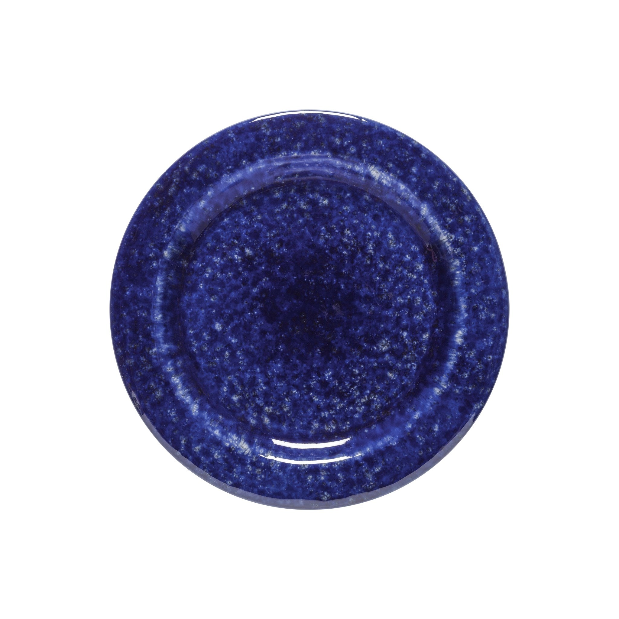 Speckled Blue Ceramic Dinnerware Set - 16-Piece Stoneware Plates, Bowls & Mugs - Elegant Blue Speckle Design for Dining, Kitchen & Home Decor - Perfect for Everyday Use & Dinner Parties