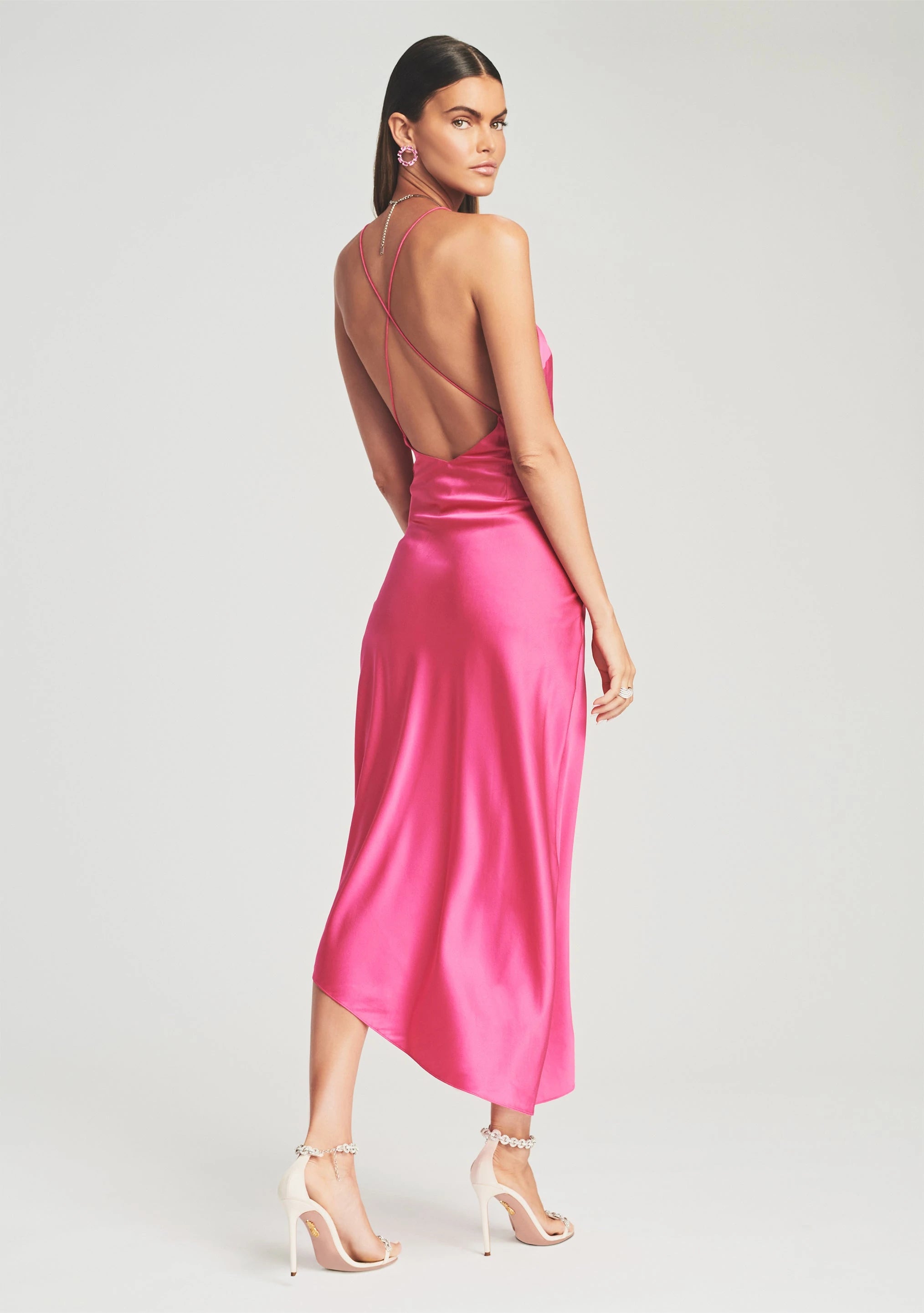 Emma Silk Dress - Fuschia Purple Elegant Evening Gown for Women | Perfect for Weddings, Parties & Special Occasions