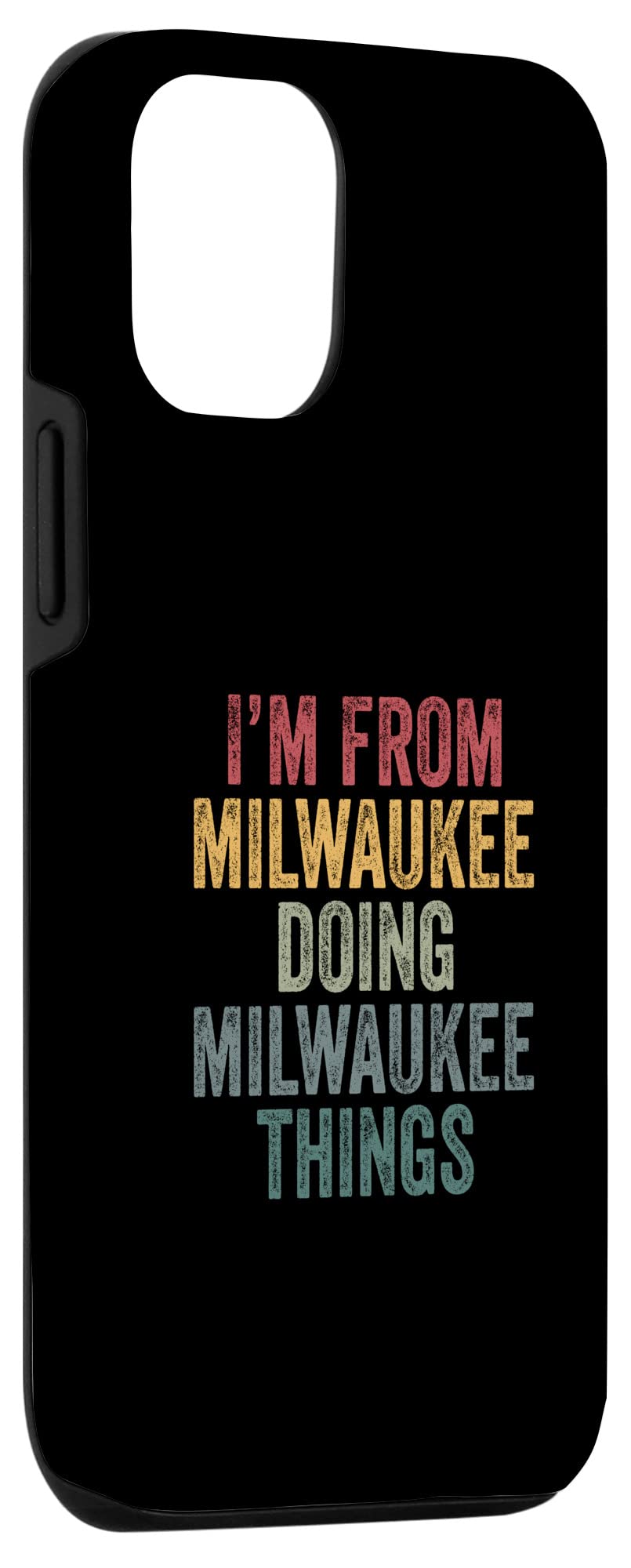iPhone 12/12 Pro Case - Milwaukee Skyline Design - Durable Protective Phone Cover for Everyday Use | Perfect for Travel, Work & City Life