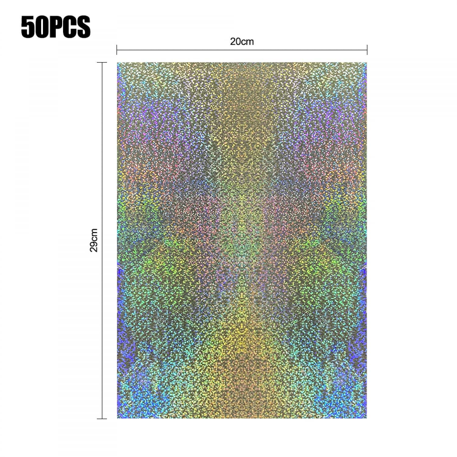 100PCS Glitter Hot Foil Sheets - Metallic Variety Pack with Vibrant Colors | 7.9x11.4 Inch Toner Reactive Foil for Laser Printers & Laminators | Perfect for Scrapbooking, Card Making, DIY Paper Crafts & Gift Wrapping