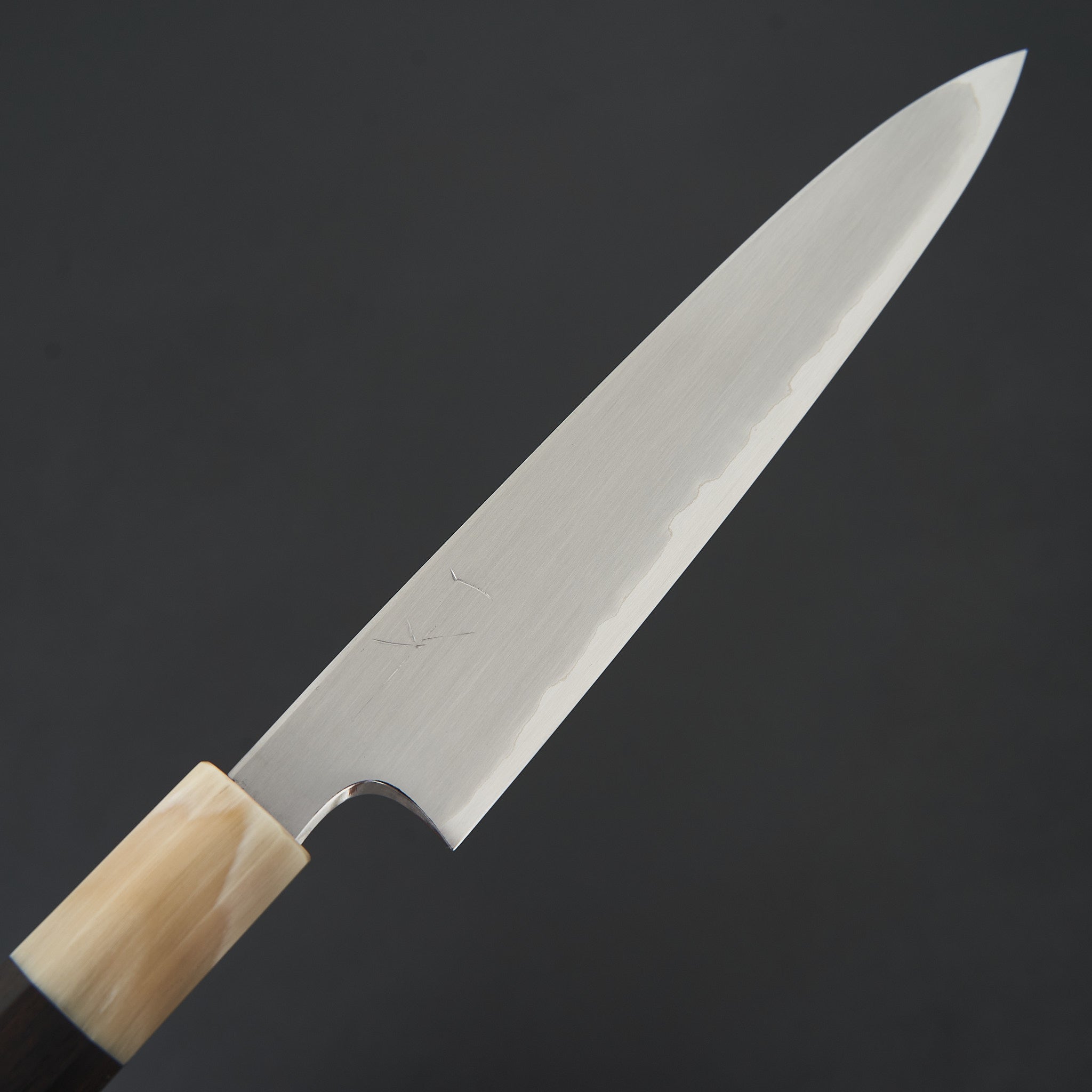 Hitohira Togashi White #1 Stainless Clad Kasumi Petty Knife 165mm with Ebony Handle - Japanese Chef Knife for Precision Slicing, Peeling & Garnishing - Perfect for Home Cooks & Professional Kitchens