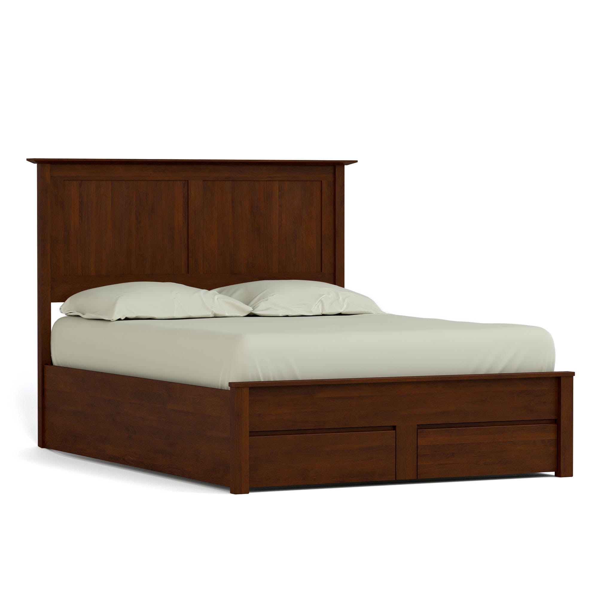 Gable Road Storage Bed - Queen Size Platform Bed with Underbed Storage Drawers for Small Spaces | Perfect for Apartments, Dorms & Guest Rooms
