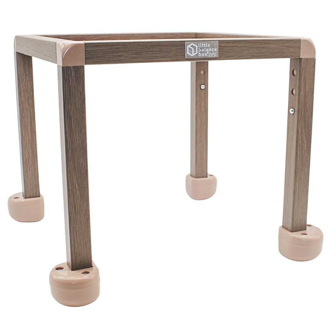 Montessori Push Pull Walker & Activity Table - Adjustable No Wheels Baby Walker with Safe Spring Feet, Eco-Friendly PT-Designed Sit-to-Stand Learning Toy for Toddlers 1-3 Years - Perfect for Early Walking Practice & Playroom Activities