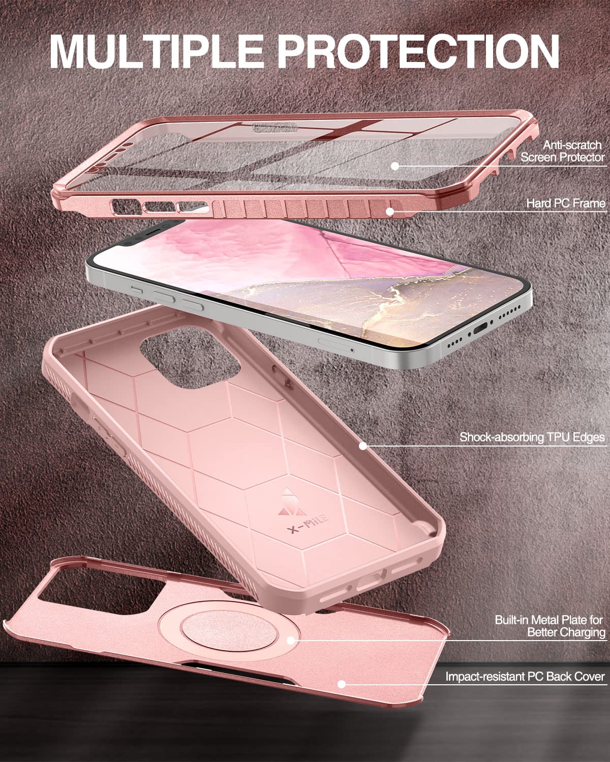 Dexnor iPhone 12 Pro Max Case 6.7