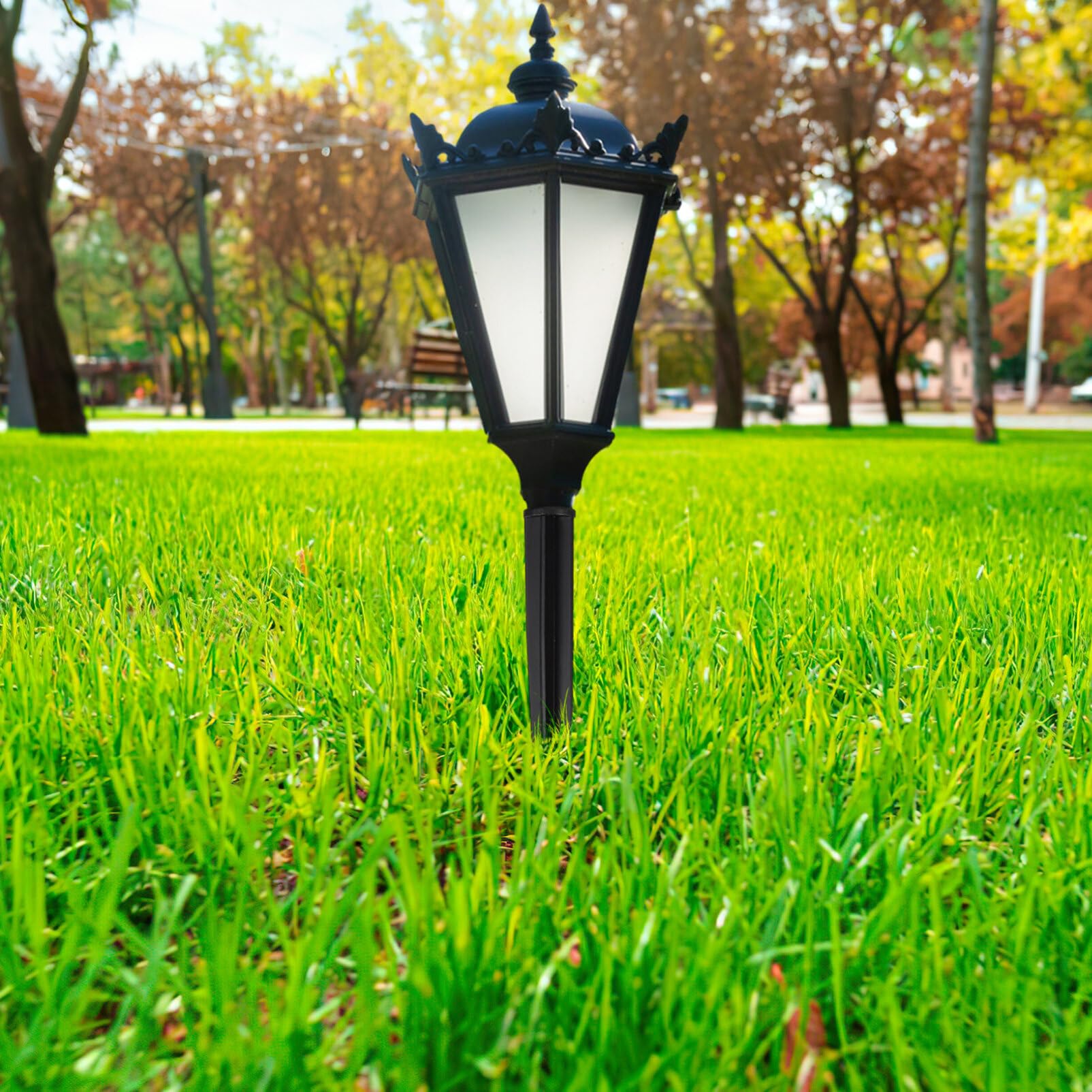 20 Pack Solar Torch Light Stakes Replacement - Outdoor LED Landscape Decoration for Garden, Pathway & Yard Lighting | Weatherproof Ground Spikes for Patio, Walkway & Backyard Decor