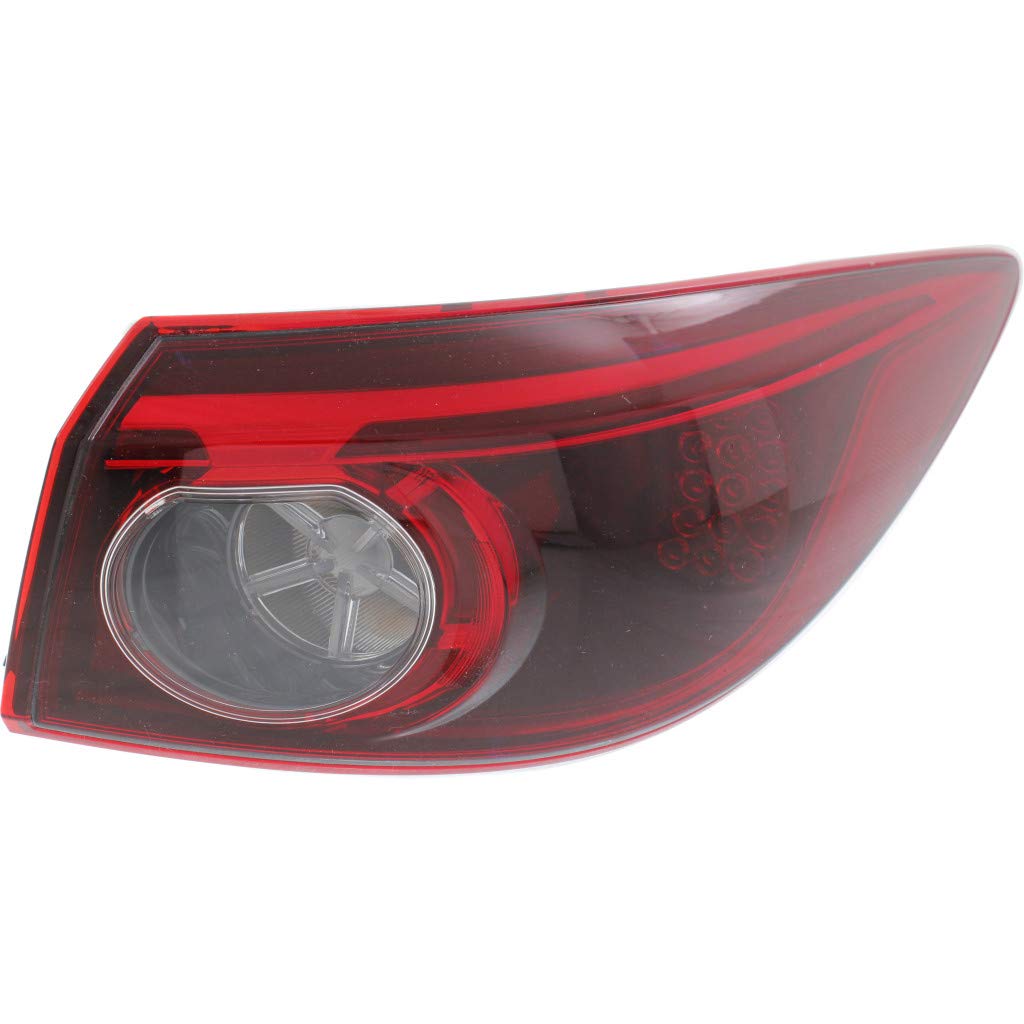 2014-2015 Mazda 3 LED Tail Light Assembly - Passenger Side (DOT Certified) with Bulbs | Replacement for MA2805114 | Perfect for Night Driving & Enhanced Safety