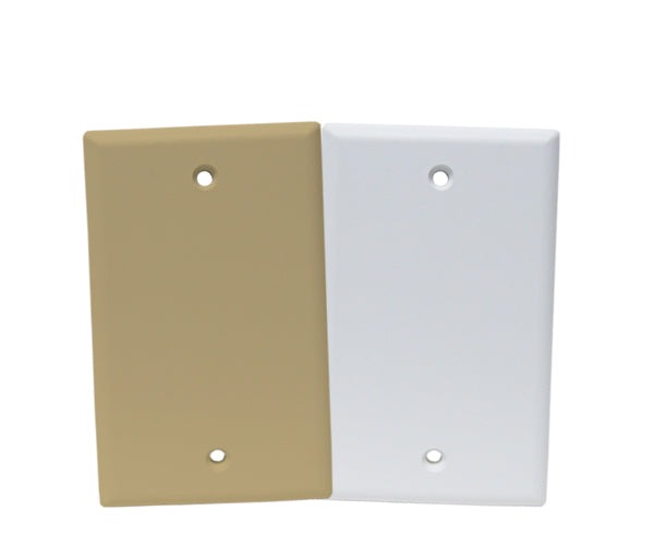 Blank Wall Plates - 2.75 x 4.5 Inches - Standard Size Cover Plates for Electrical Outlets & Switches - Perfect for Home, Office & Commercial Renovation Projects