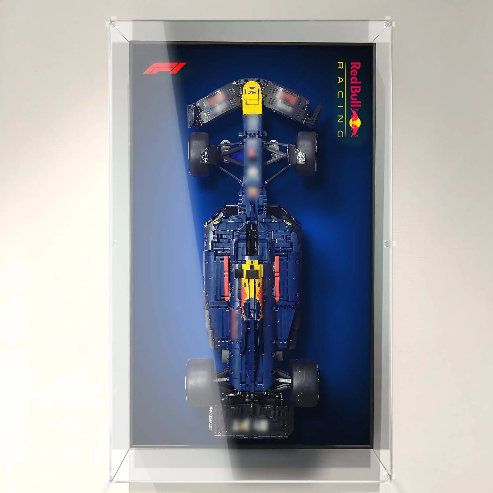 LEGO Oracle Red Bull Racing RB20 F1 Car 42206 Wall Display Frame - Premium Showcase for LEGO Technic Model - Perfect for Home Office, Man Cave, or Racing Fan Collection Display