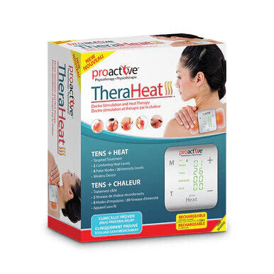 ProActive Thera Heat™ TENS & Heat Therapy Device for Pain Relief - Portable Physiotherapy Machine for Muscle Recovery, Joint Pain & Back Pain Relief - Perfect for Home, Gym & Sports Use