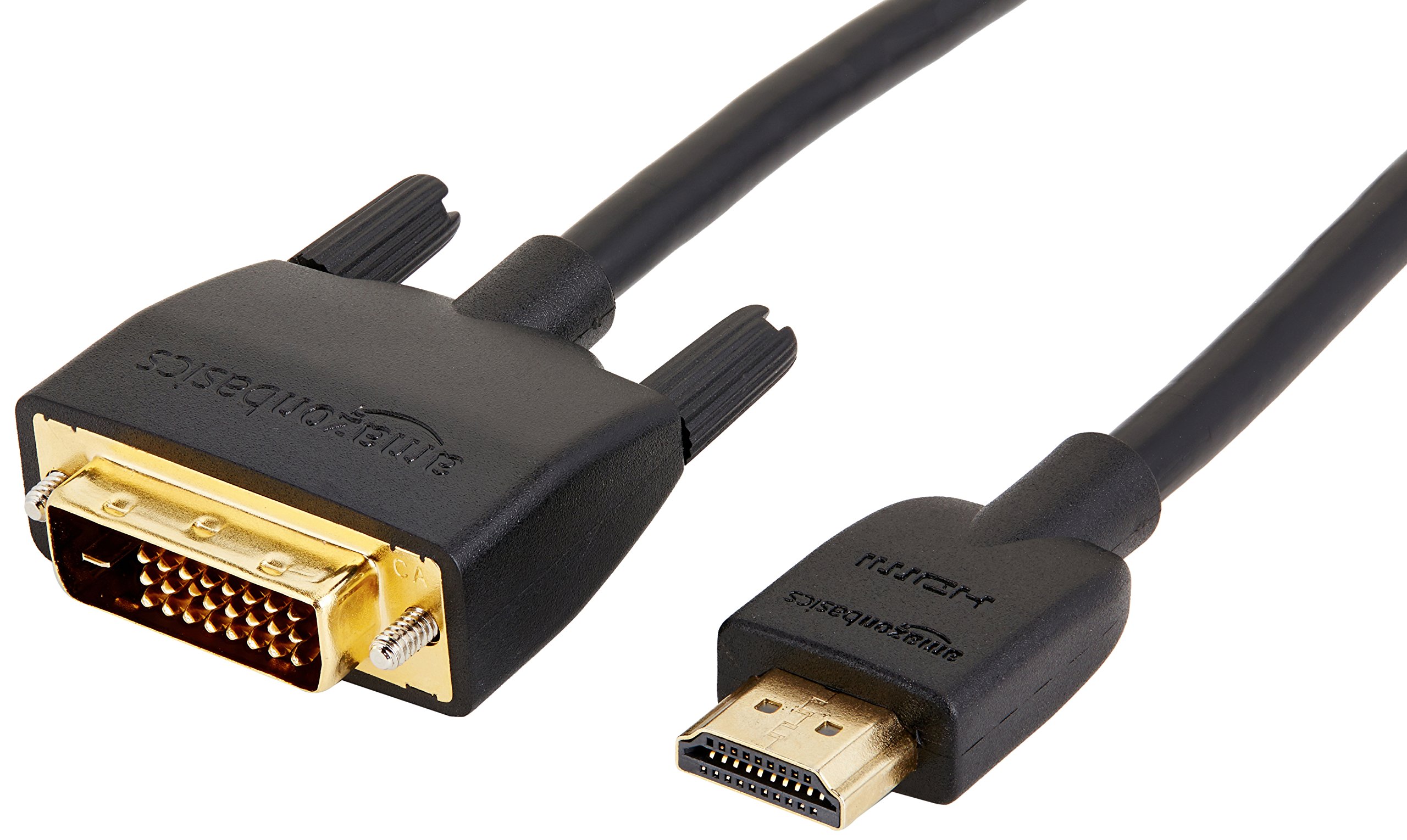 AmazonBasics HDMI to DVI Adapter Cable (10-Pack) - Gold-Plated Connectors, 4K Support, High-Speed Digital Video & Audio Transmission - Perfect for Home Theater, Gaming & Office Setup