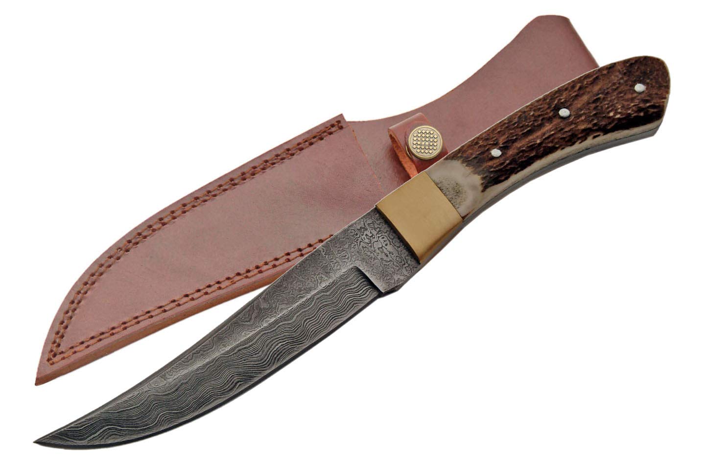 Premium Damascus Steel Skinning Knife - Razor Sharp Hunting & Outdoor Knife for Skinning, Gutting & Field Dressing - Perfect for Hunters, Campers & Survivalists