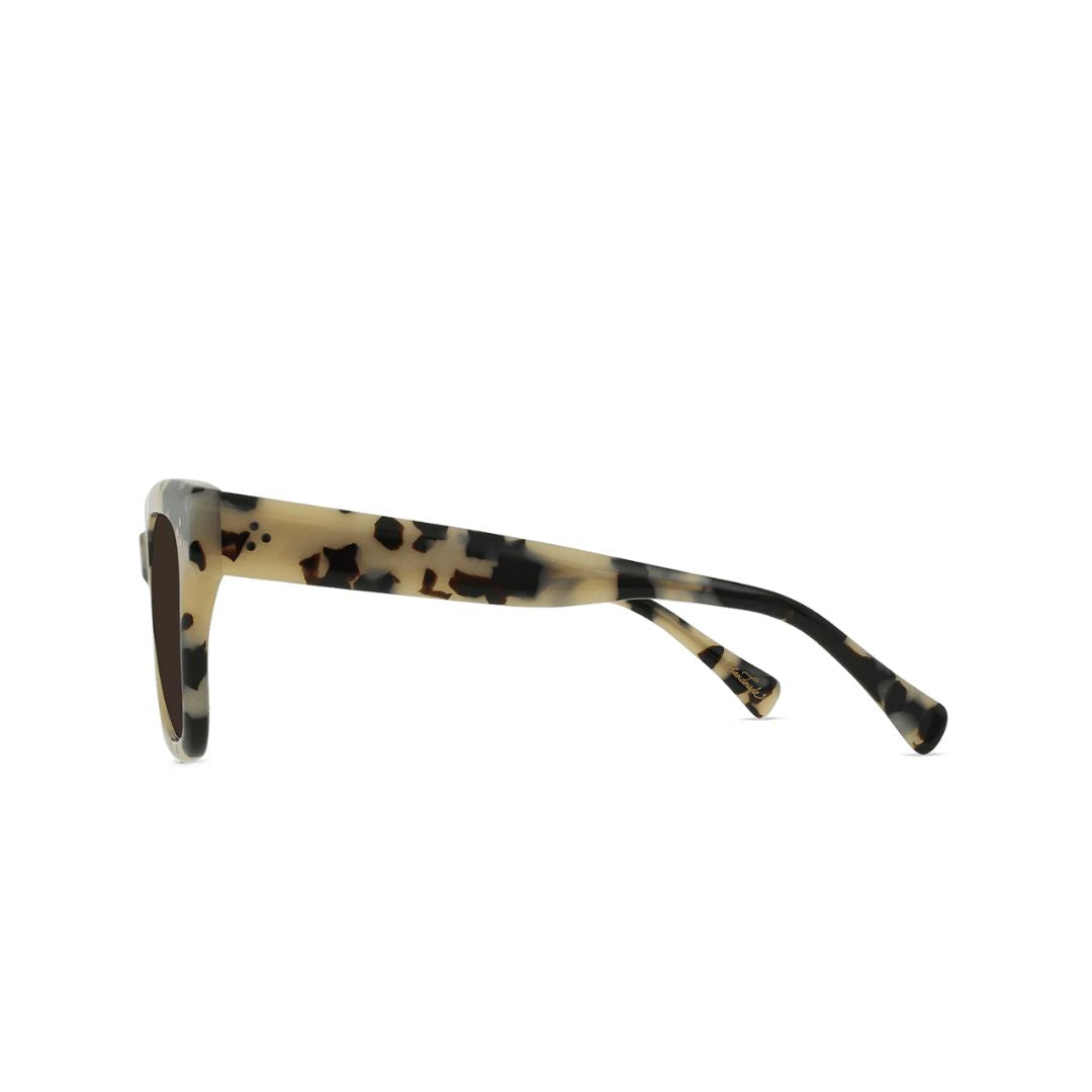 Breya Sunglasses Ivory Tortoise Frame - UV Protection Polarized Lenses for Women & Men - Perfect for Outdoor Activities, Beach, Driving & Fashion