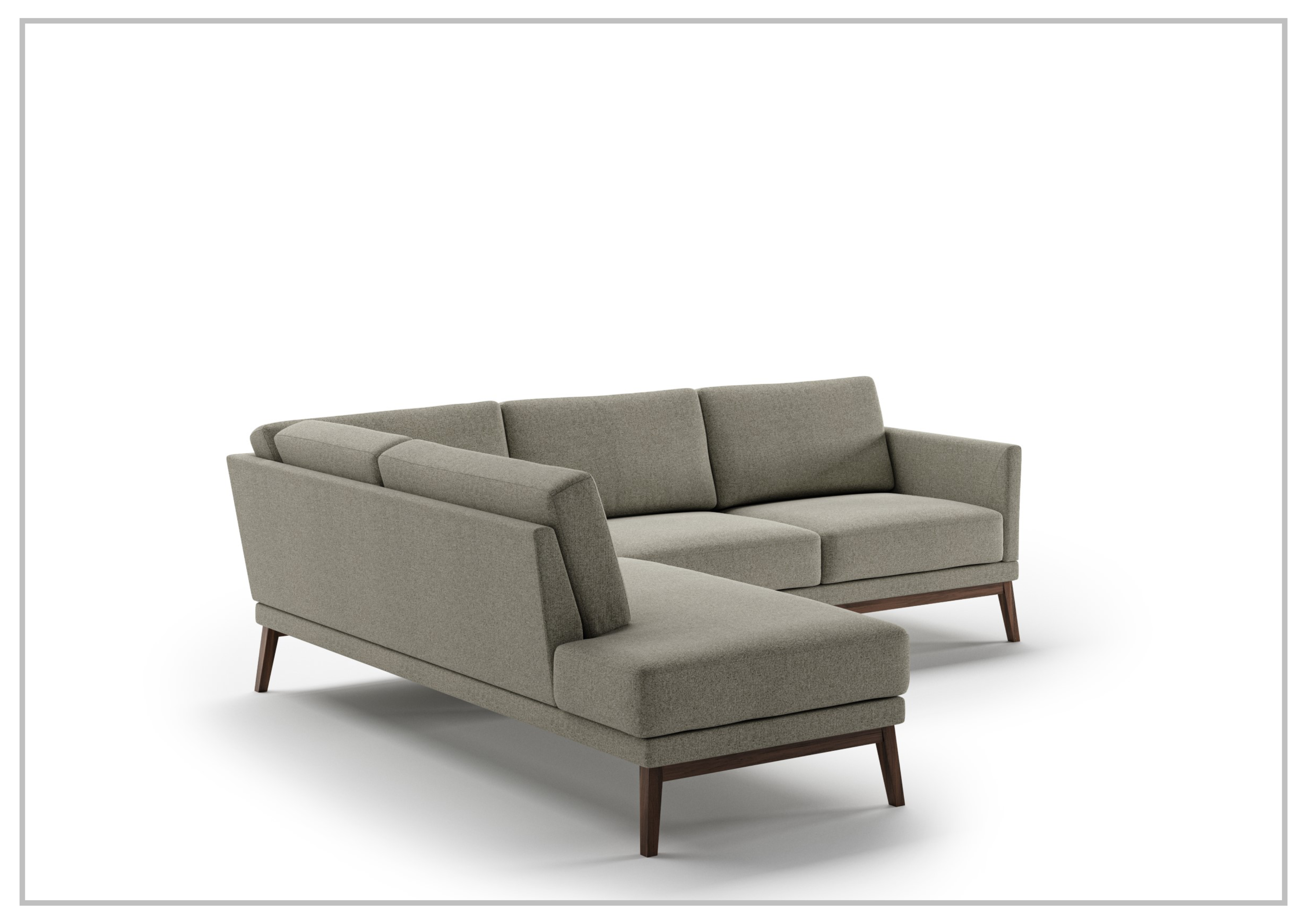 Luonto Viola Fabric Sectional Sofa - Modern Modular Living Room Couch with Reversible Chaise, Comfortable L-Shaped Sofa for Small Spaces, Home Theater & Family Gatherings
