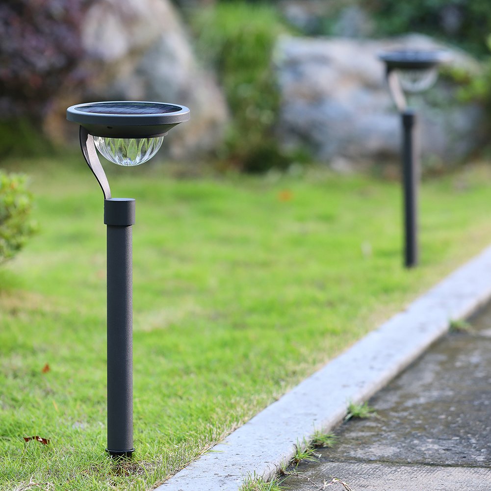 Twinkle Star 50 Lumens Solar Outdoor Lights 4 Pack - Waterproof Solar Pathway Lights with 12 Hours Runtime for Walkway, Patio, Yard, Driveway, Garden - Perfect for Landscape Lighting and Home Decoration