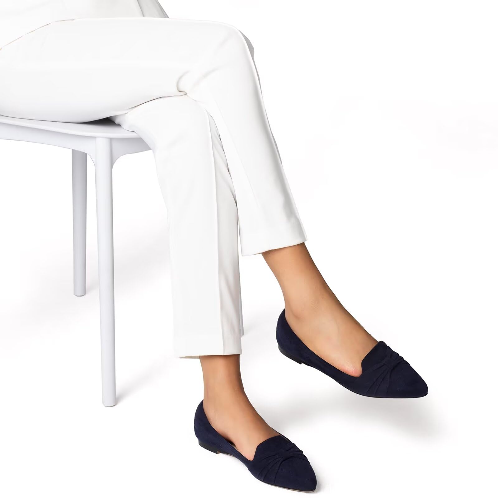 MUSSHOE Women's Comfortable Slip-On Flat Shoes - Casual & Dressy Loafers for Work, Office, and Everyday Wear