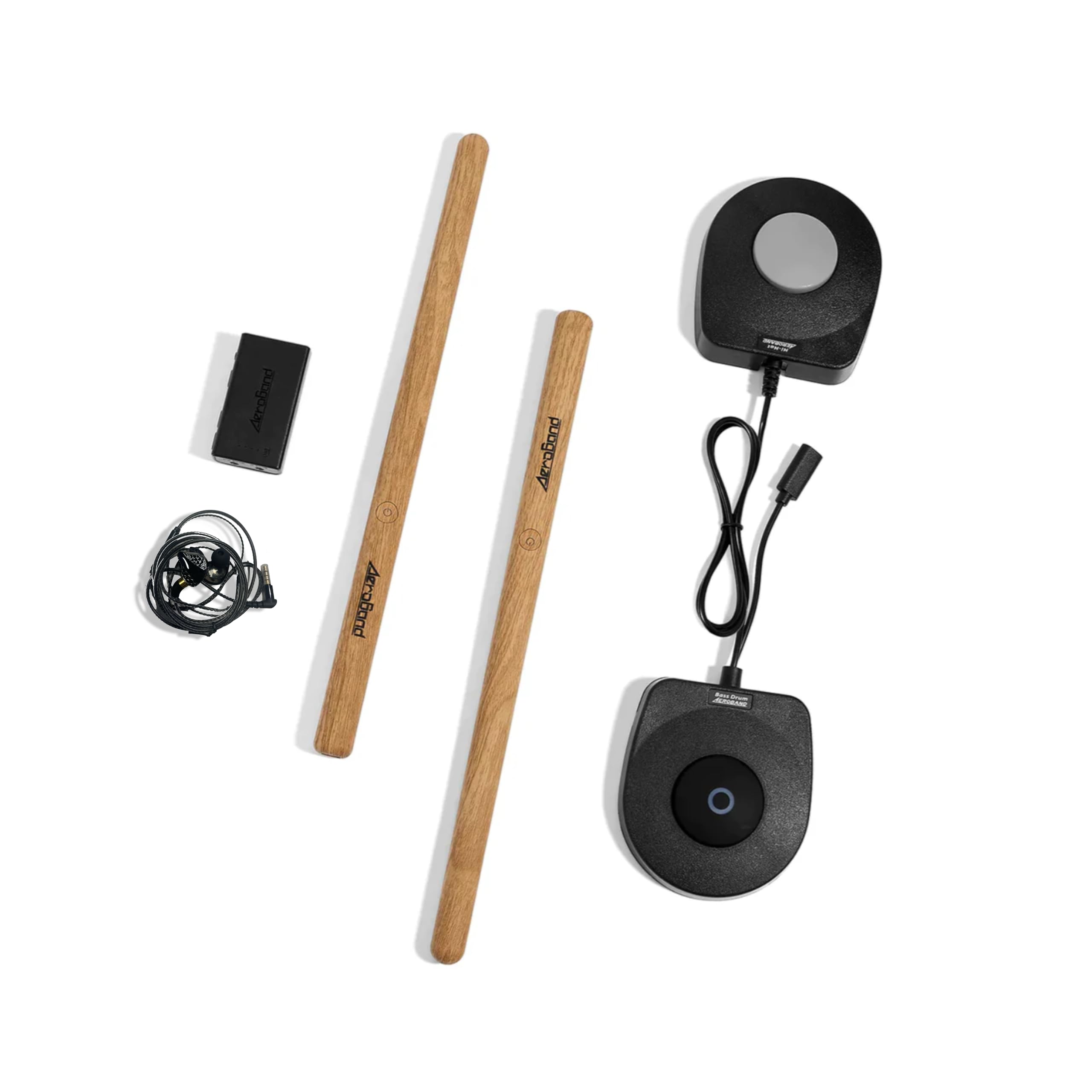 AeroBand Electronic Drum Set PocketDrum2 MAX (2025 Version) - Portable Air Drum Kit with Sticks, Pedals & Bluetooth Adapter - 8 Realistic Drum Tones & USB MIDI Output - Perfect for Teens & Adult Drummers - Practice Anywhere: Home, Studio, Travel (Includes Earphones) - Great Gift for Music Lovers