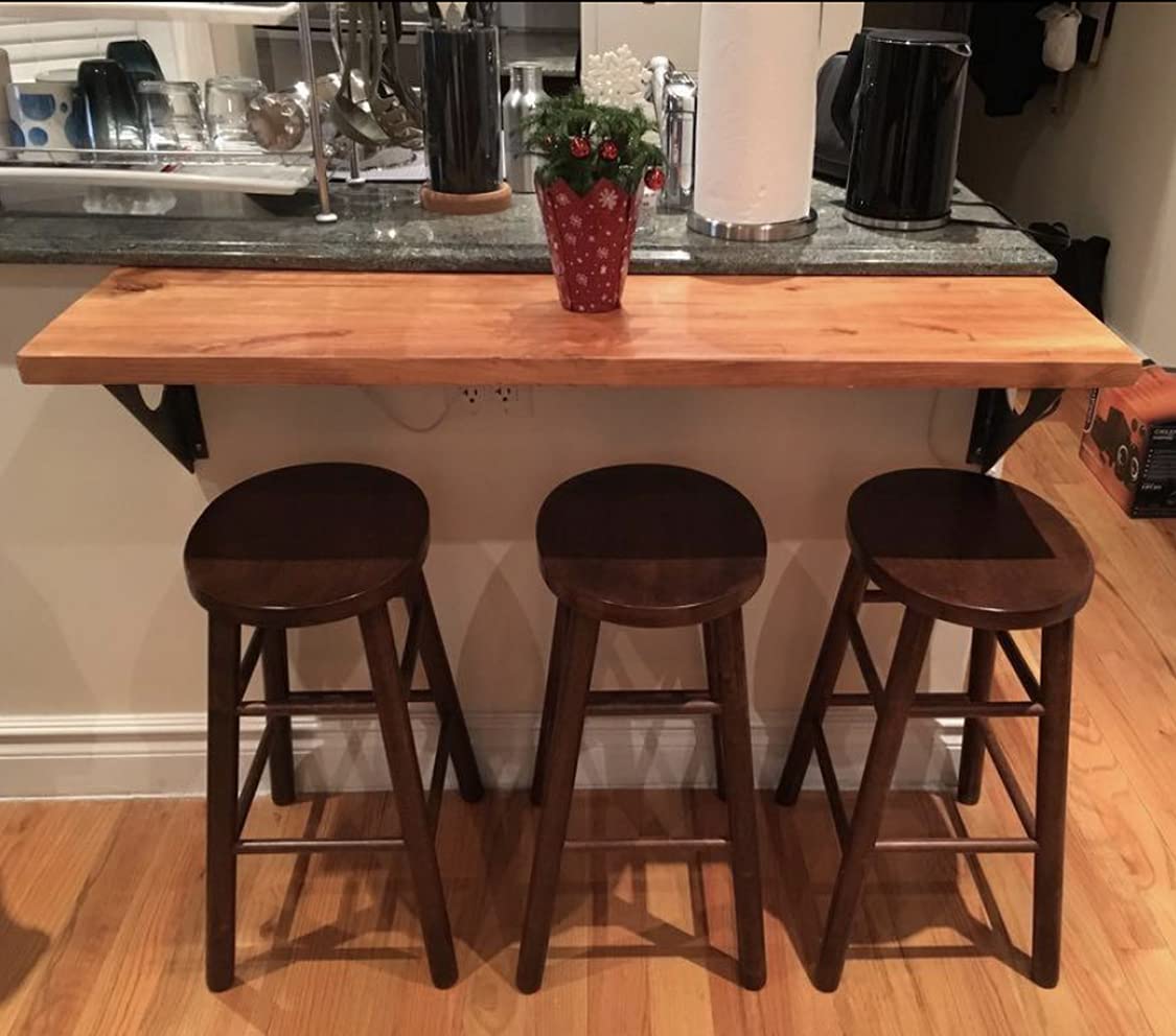 Rustic Wall-Mounted Table - 47