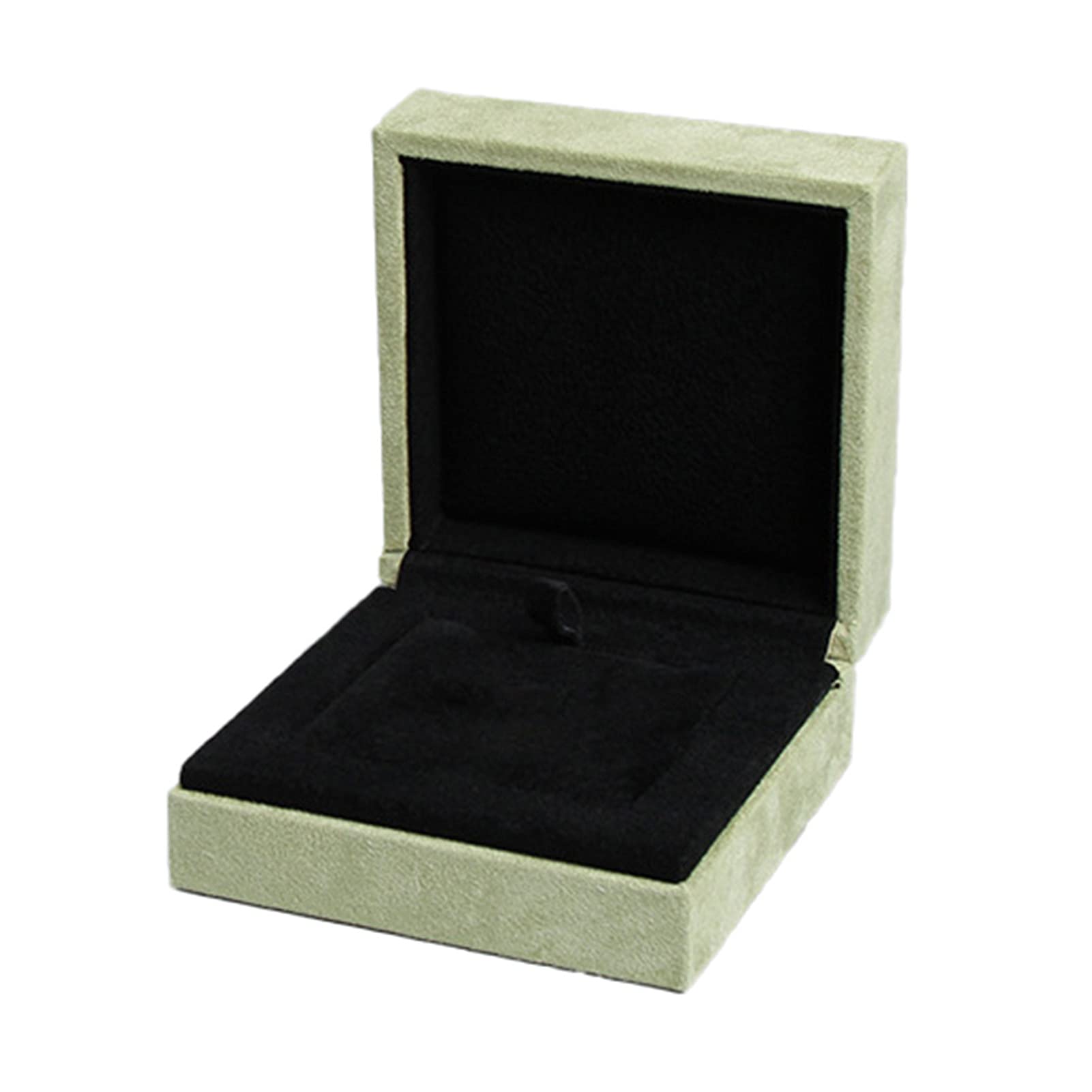 Elegant Jewelry Box - Portable Ring Holder with Flannel Lining, Compact Necklace & Jewelry Storage Case for Wedding, Engagement, Travel & Gift Giving