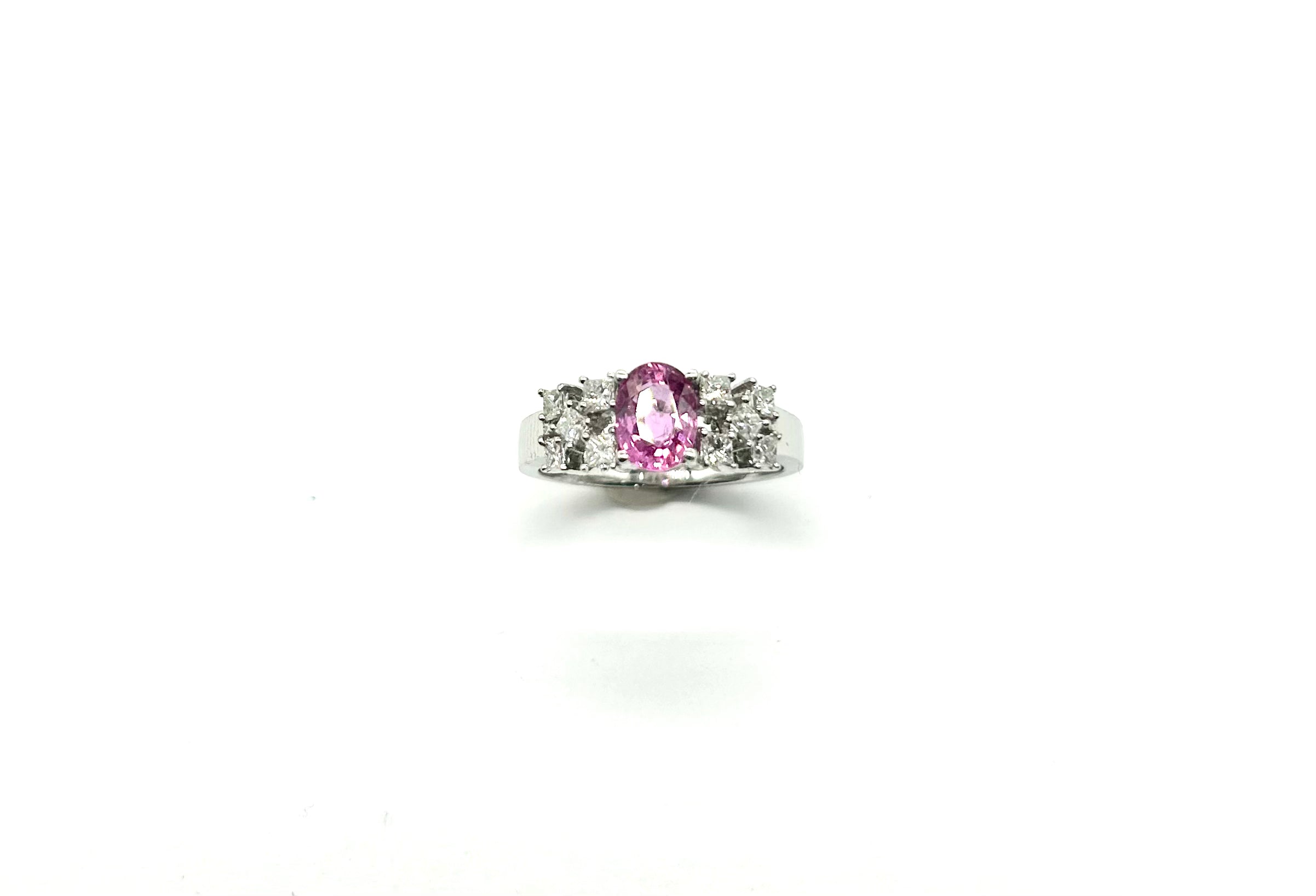 Exquisite 14K Gold Ladies Diamond & Pink Sapphire Ring for Women | Elegant Engagement, Wedding, Anniversary Gift | Perfect for Special Occasions & Everyday Luxury