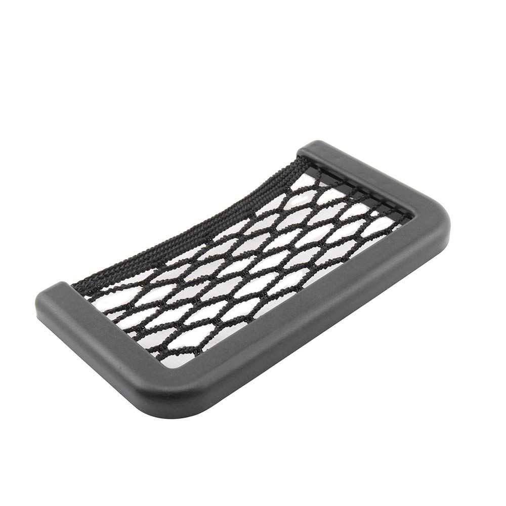 Car Seat Organizer with Mesh Pocket - Self-Adhesive Door Side Storage Bag, Smartphone Holder for Car Accessories, Perfect for Road Trips & Daily Commutes