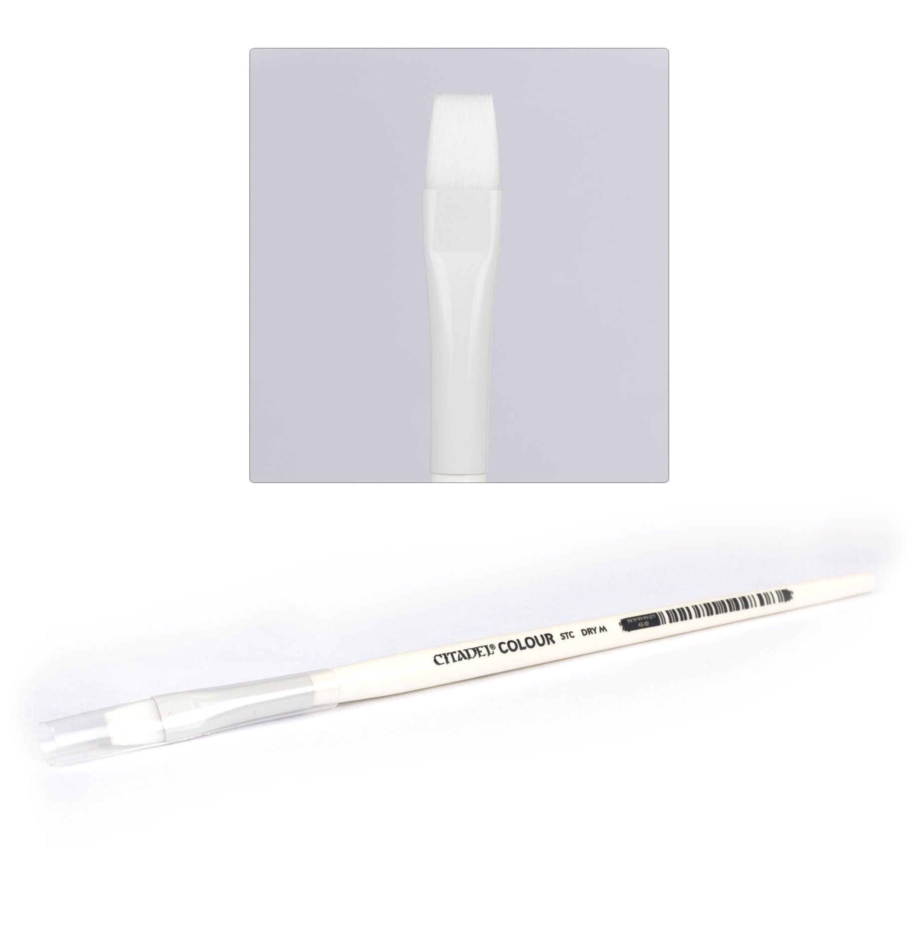 Citadel Colour Synthetic Brush - Drybrush Medium for Miniature Painting & Warhammer Models | Perfect for Detailing, Base Coating & Fine Artwork