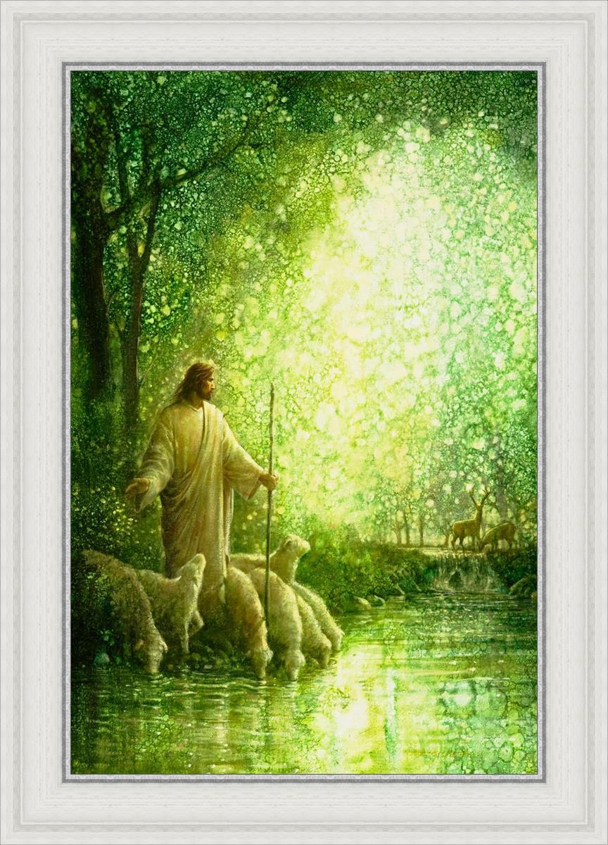 Feed My Sheep By Yongsung Kim - Inspirational Christian Wall Art for Home & Church Decor - Perfect for Living Room, Bedroom & Office