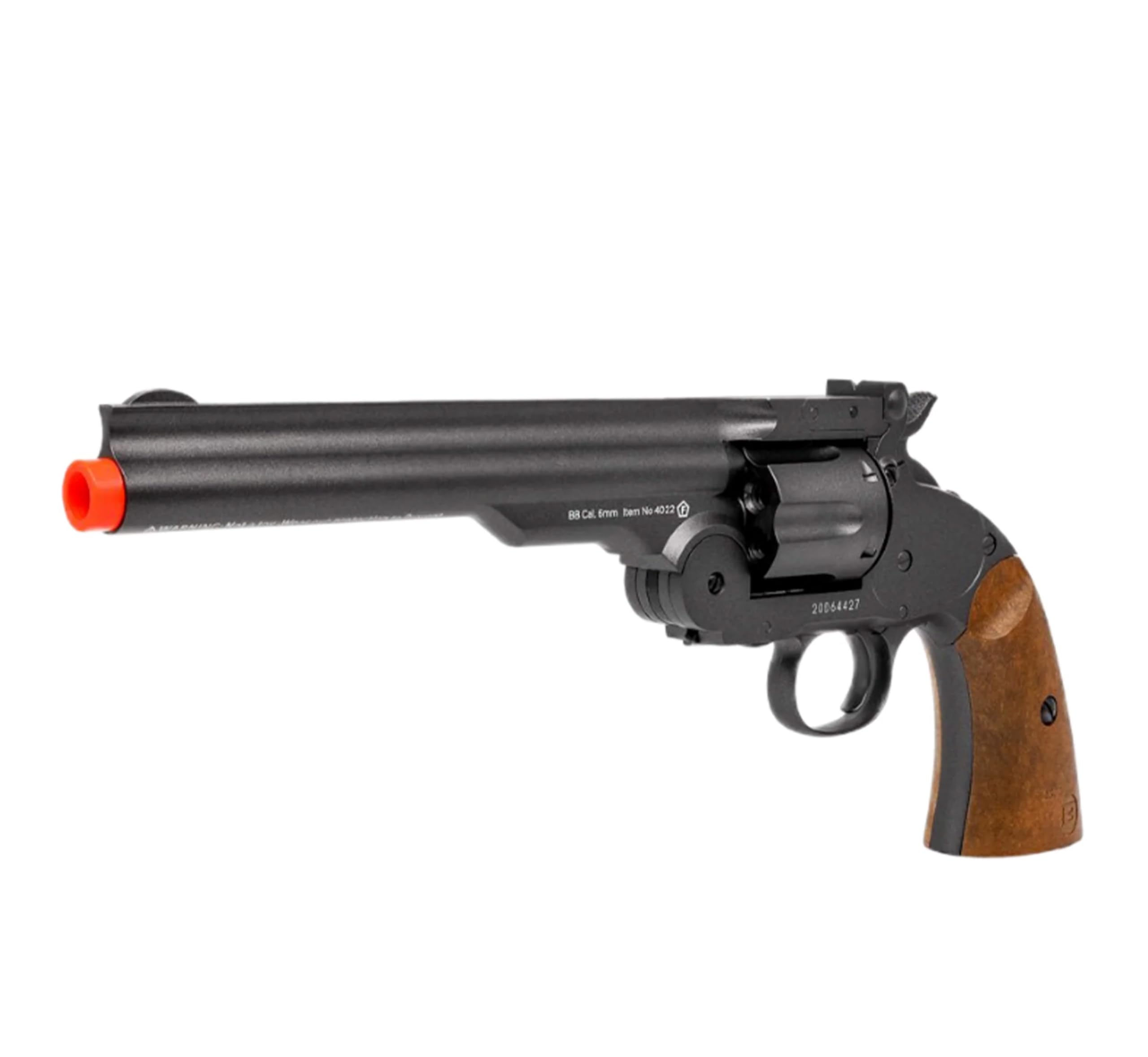 Schofield BB Gun Airsoft Revolver Replica - CO2 Powered Air Gun for Adults | 6-Shot Capacity | Outdoor Target Practice & Backyard Shooting Fun