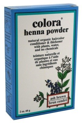 Colora Henna Powder Hair Color - Ash Brown 2oz (Pack of 6) | Natural Hair Dye for Brunettes | Perfect for At-Home Hair Coloring & DIY Beauty Treatments