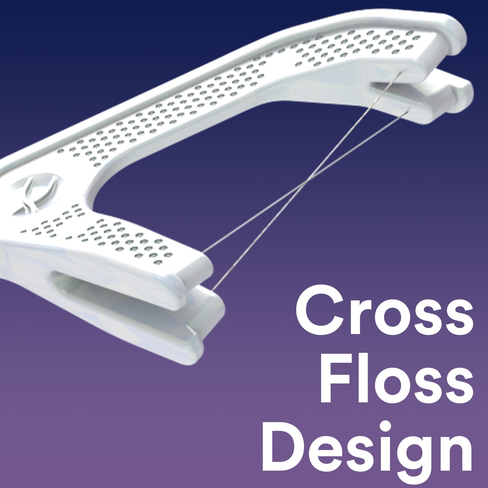 DenTek Cross Flosser Plaque Control Floss Picks - X-Shaped Dental Floss for Effective Plaque Removal (75 Count) | Perfect for Travel, Home & Office Oral Care