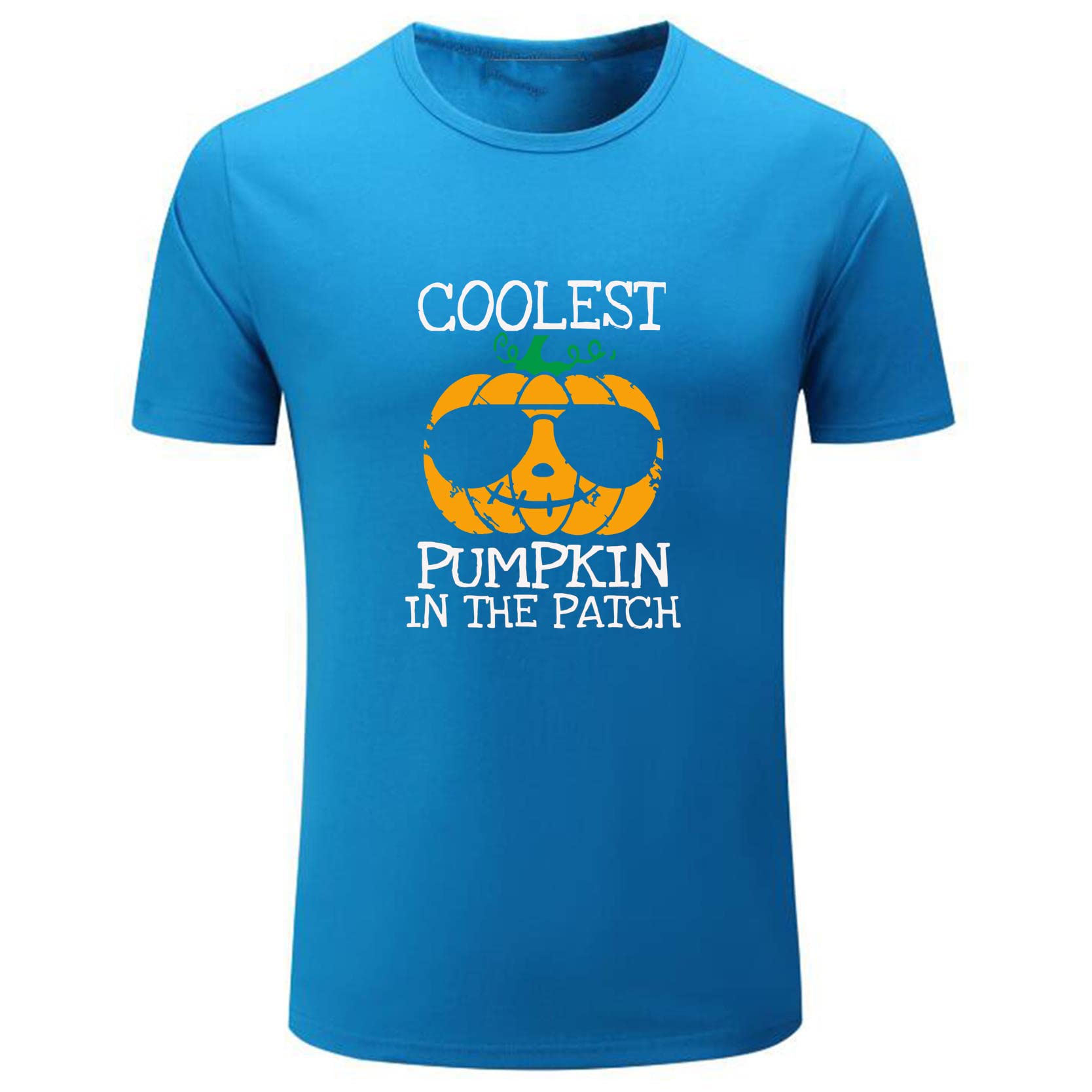Coolest Pumpkin in The Patch Halloween T-Shirt for Men - Funny Halloween Costume Party Outfit & Spooky Holiday Gift