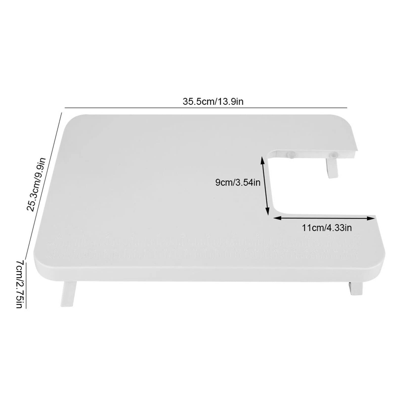 Portable Sewing Machine Extension Table - Reusable Plastic Expansion Board for Mini Sewing Machines | Perfect for Quilting, Crafting & Home DIY Projects