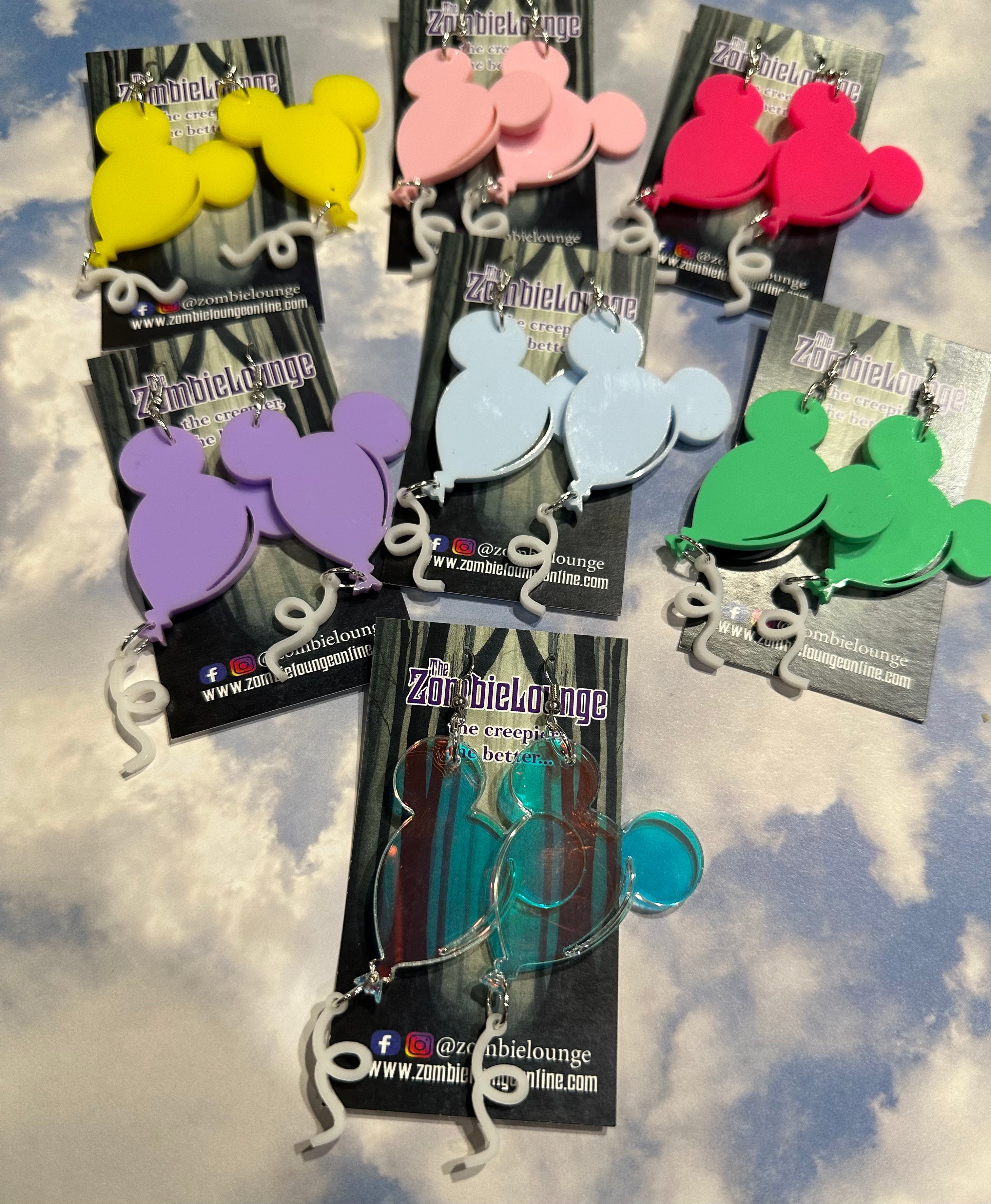 Cute Mouse Balloon Earrings for Women - Fun Animal Jewelry for Parties, Halloween & Everyday Wear