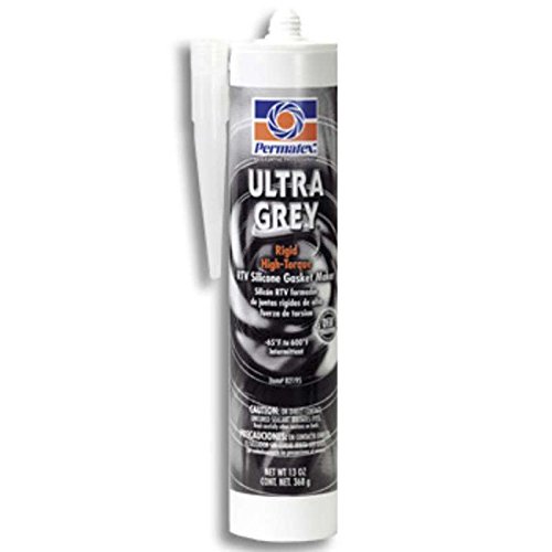Ultra Grey® High Torque Oil Resistant Gasket Maker Sealant - 13 oz Cartridge for Automotive, Marine & Industrial Engine Repairs