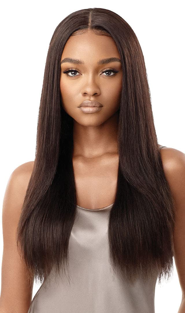 My Tresses Black Label Premium Unprocessed 100% Human Hair 13x4 HD Lace Frontal Wig - Virgin Straight 26 Inch Natural Black | Perfect for Daily Wear, Special Occasions & Protective Styling