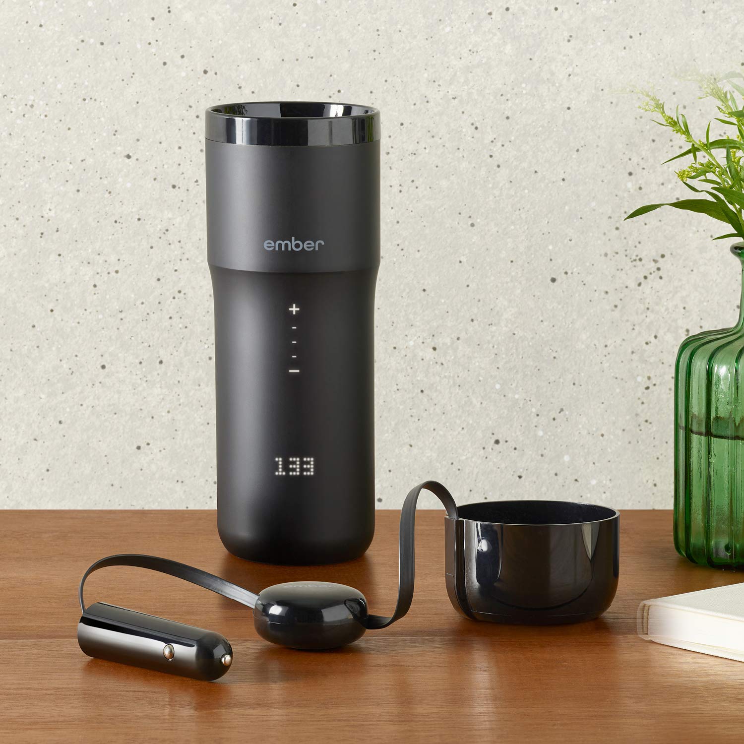 Ember Temperature Control Travel Mug Car Charger - Smart Heated Coffee Cup for Commuting, Travel & Office Use - Keep Drinks Warm on the Go