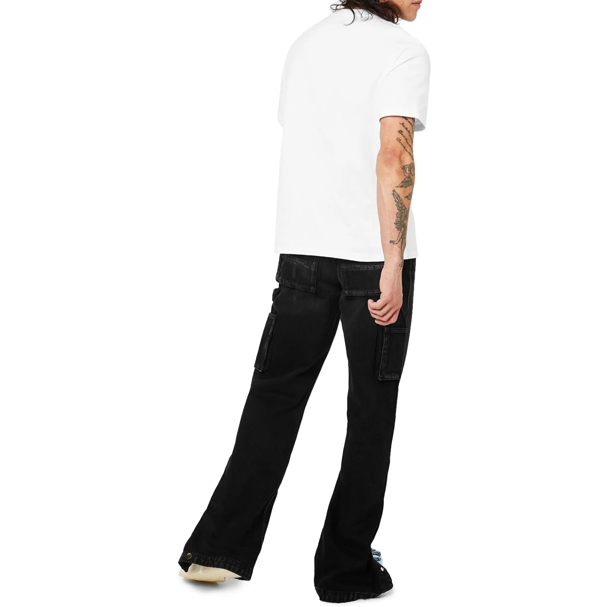 Amiri Pegasus Script Logo White T-Shirt for Men - Stylish Casual Tee for Streetwear & Everyday Outfits